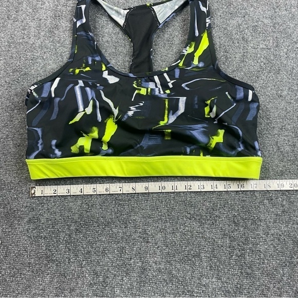 RISE by LULAROE Rise 2020 Invincible Racerback Sports bra yellow/black size: 2X - Picture 6 of 7